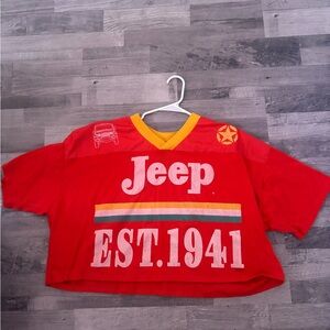 Jersey Graphic Crop Tee